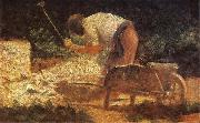 Georges Seurat The Worker Break up the Stone oil painting